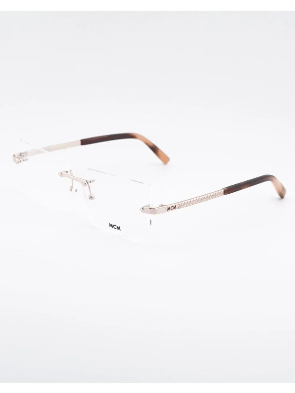MCM MW5018-H 028 Eyeglasses Shiny Rose Gold 56mm Rectangle Frame